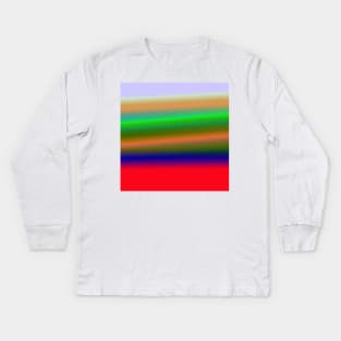 red blue green texture art Kids Long Sleeve T-Shirt